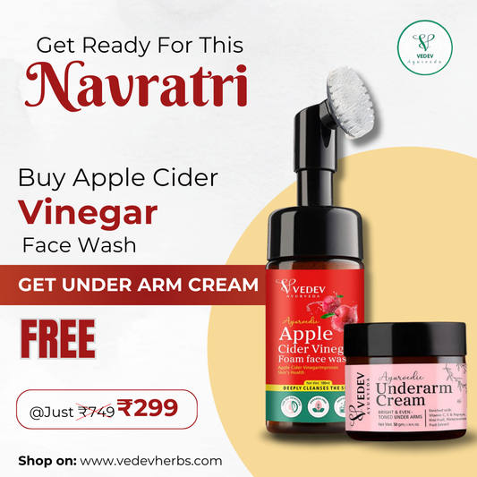 Navratri Special Ayurveda Underarm Cream and Vinegar Foam Face Wash