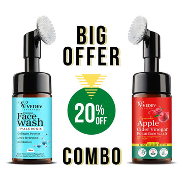 Combo Ayurveda Apple Cider Vinegar and Hyaluronic Foaming Face Wash